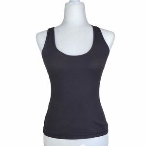 Express | Gray Ribbed Racerback Muscle Tee